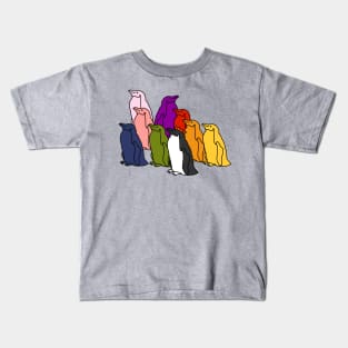 Full Color Penguin Party Kids T-Shirt